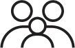 Asset 311x icon of a family in black